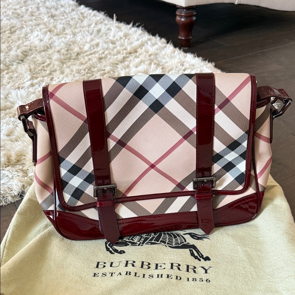 Burberry Nova Check Shoulder Crossbody Bag